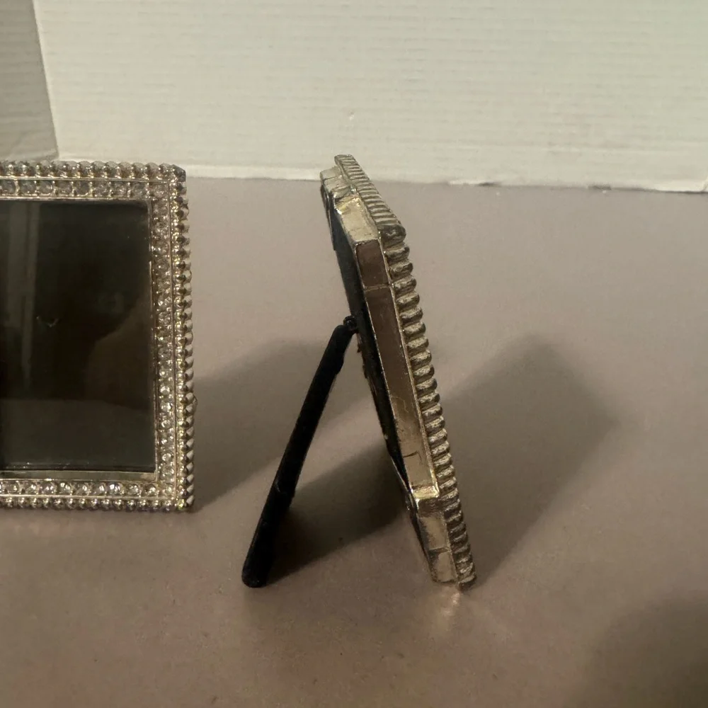 Elegant Silver and Black Photo Frames